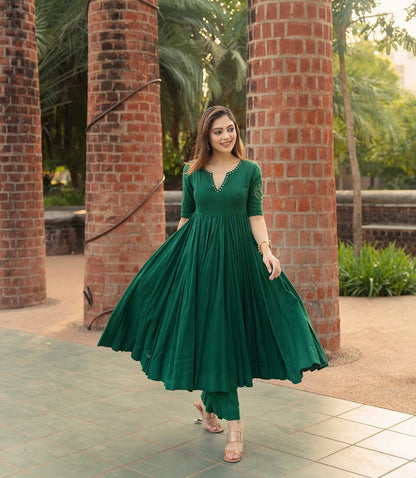 EMERALD ANARKALI SET